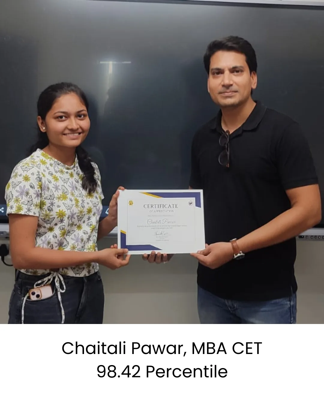 Chaitali Pawar - MBA CET 98.42 Percentile